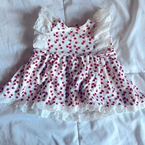 Vintage 0-6mos Cherry Dress